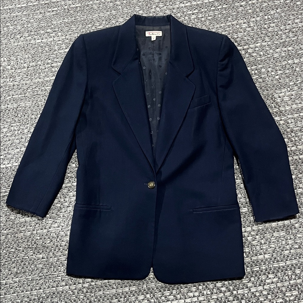 Vintage Talbots | Navy Blue Wool Blazer